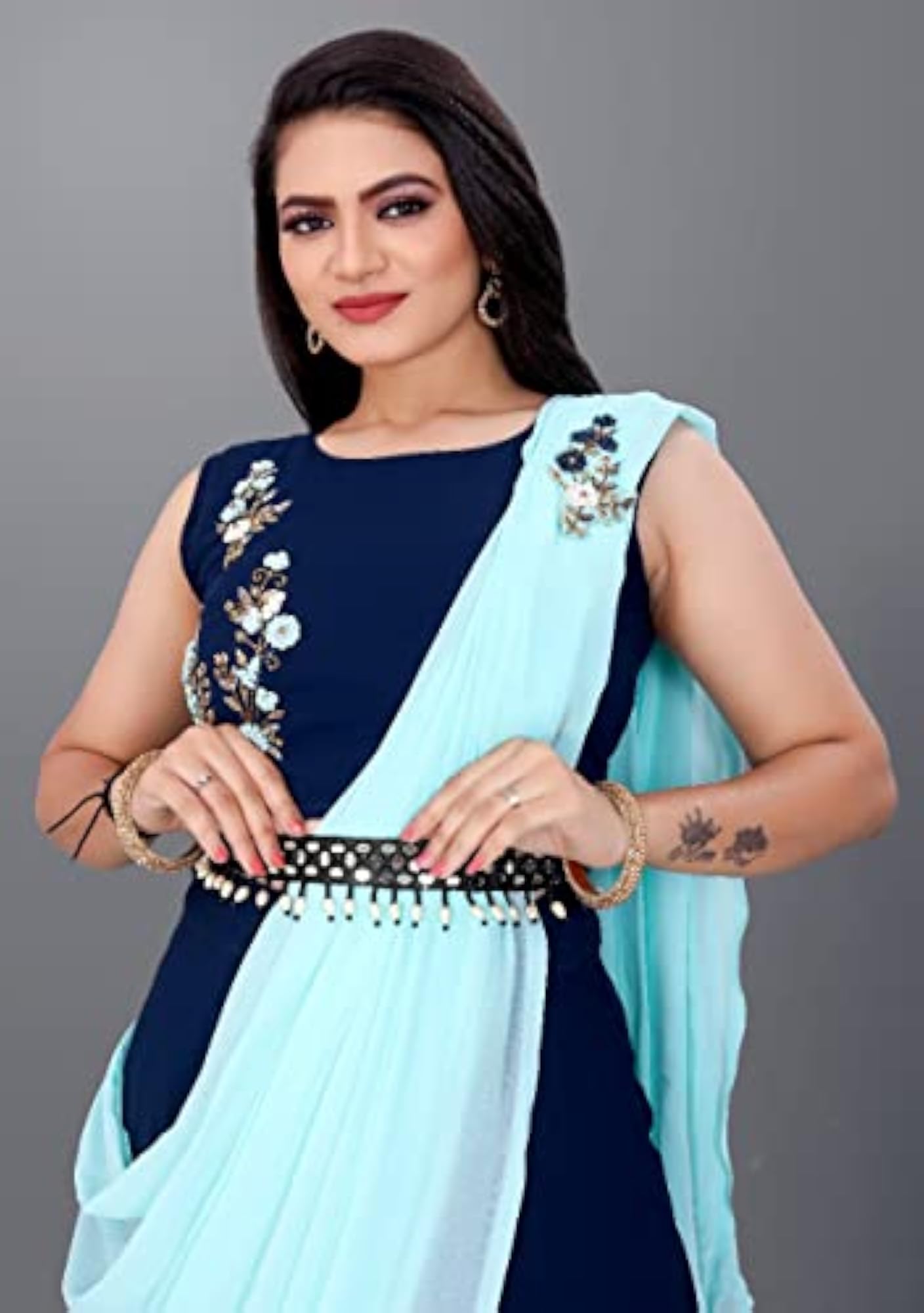 Black Mirror Work Kamarband for Women
